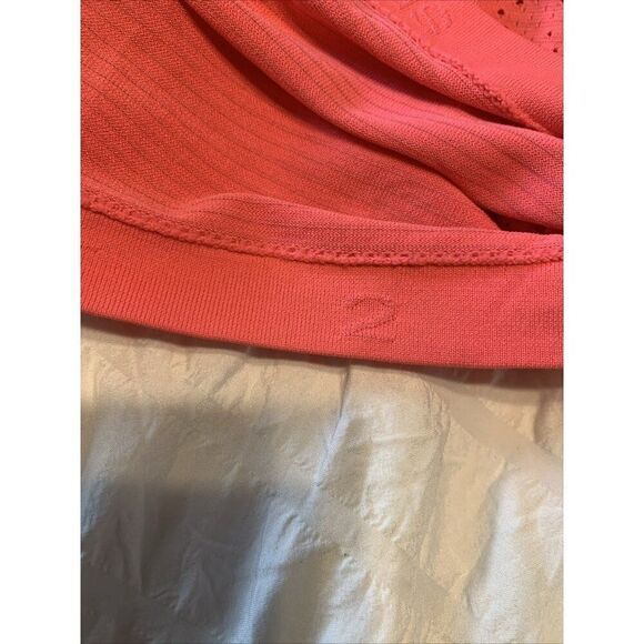 Lululemon Womens Solid Hot Pink Crop Crew Neck Light Weight Tank Top 2 Xs - Picture 3 of 4